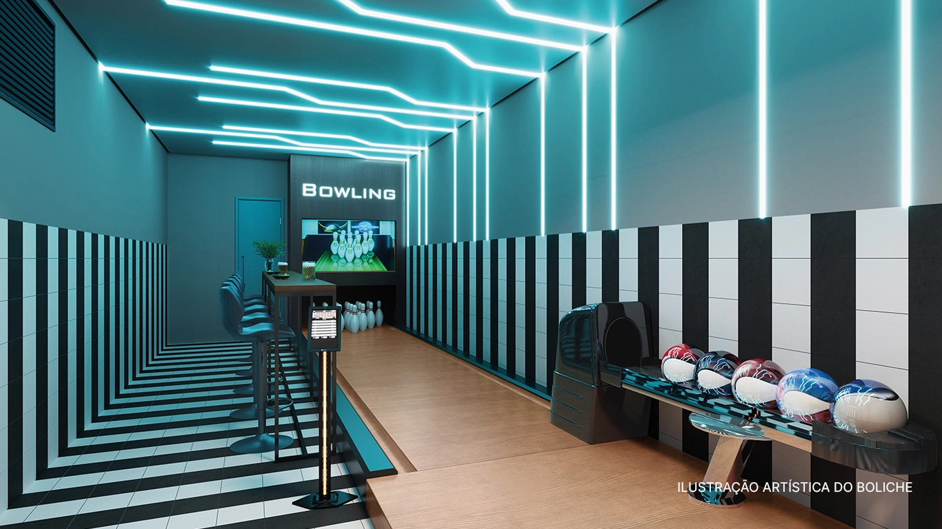 ILUSTRAÇÃO ARTÍSTICA DO BOLICHE
